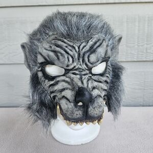 Halloween Costume Werewolf Mask Grey One Size Laytex Party Cosplay Theater